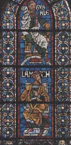 витраж Мафусаил и Ламех, церковь Христа; ок.1178-1180; Кентербери, Англия